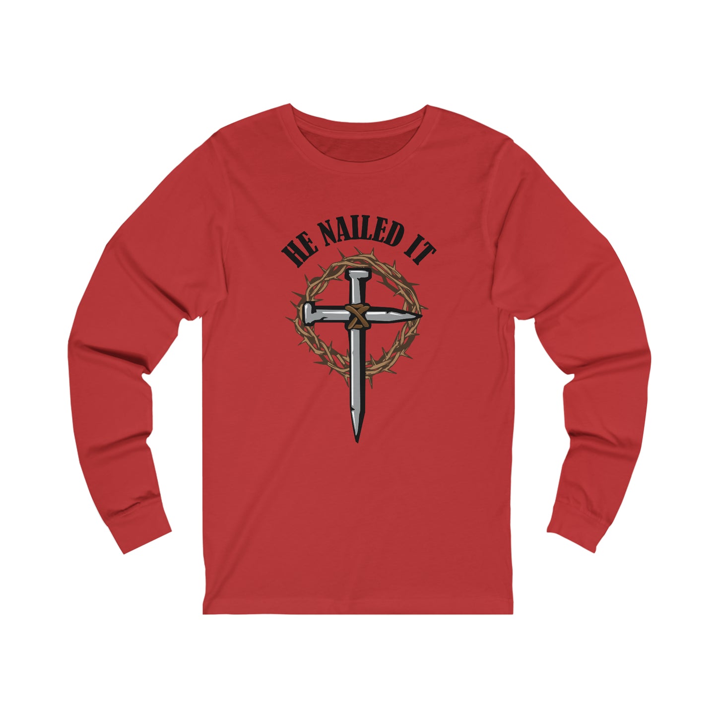 HE NAILED IT Black | Unisex Jersey Long Sleeve Tee