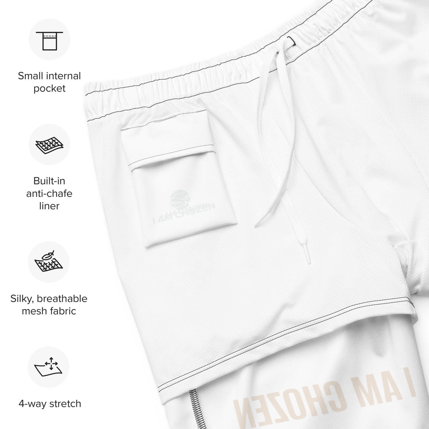 I AM CHOZEN Men's swim trunks