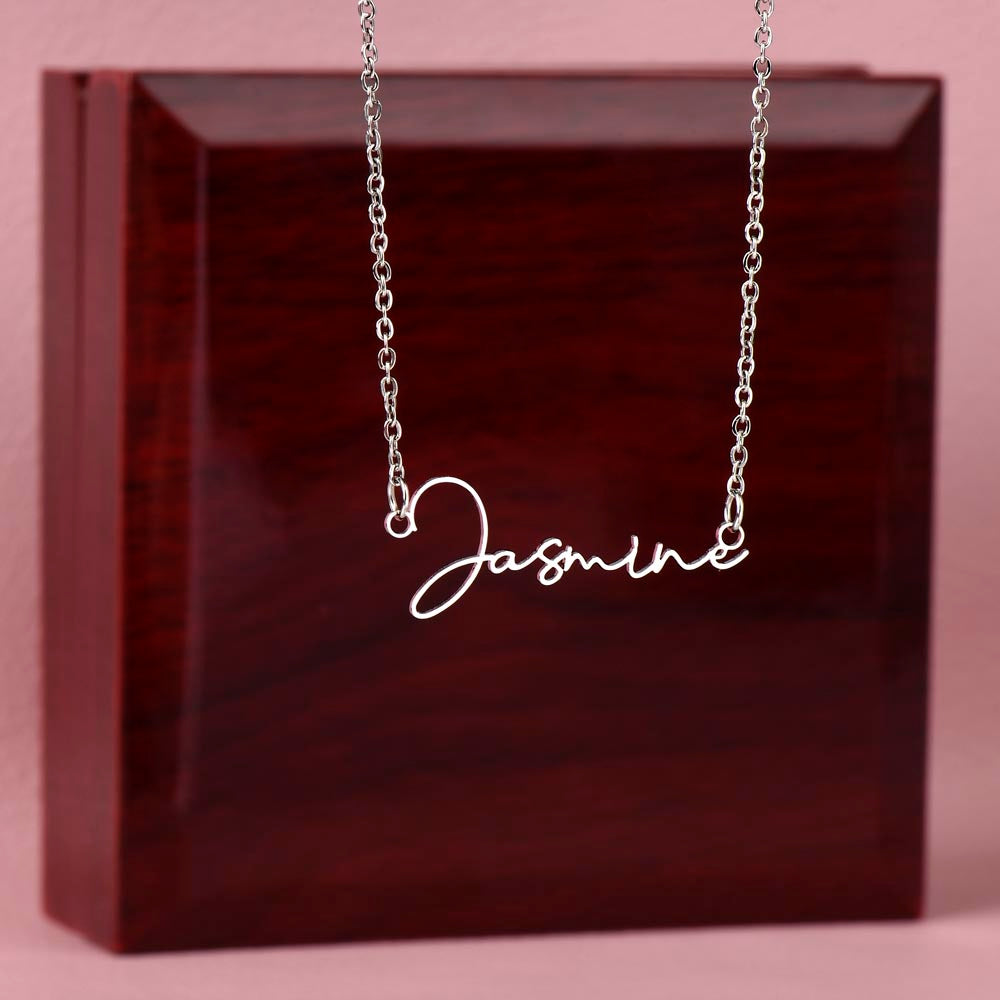 Personalized Name Necklace | Stylish Signature Script Font