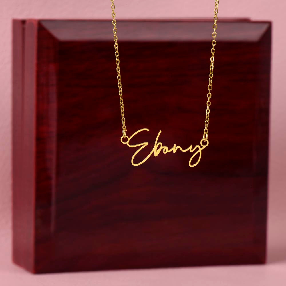 Personalized Name Necklace | Stylish Signature Script Font