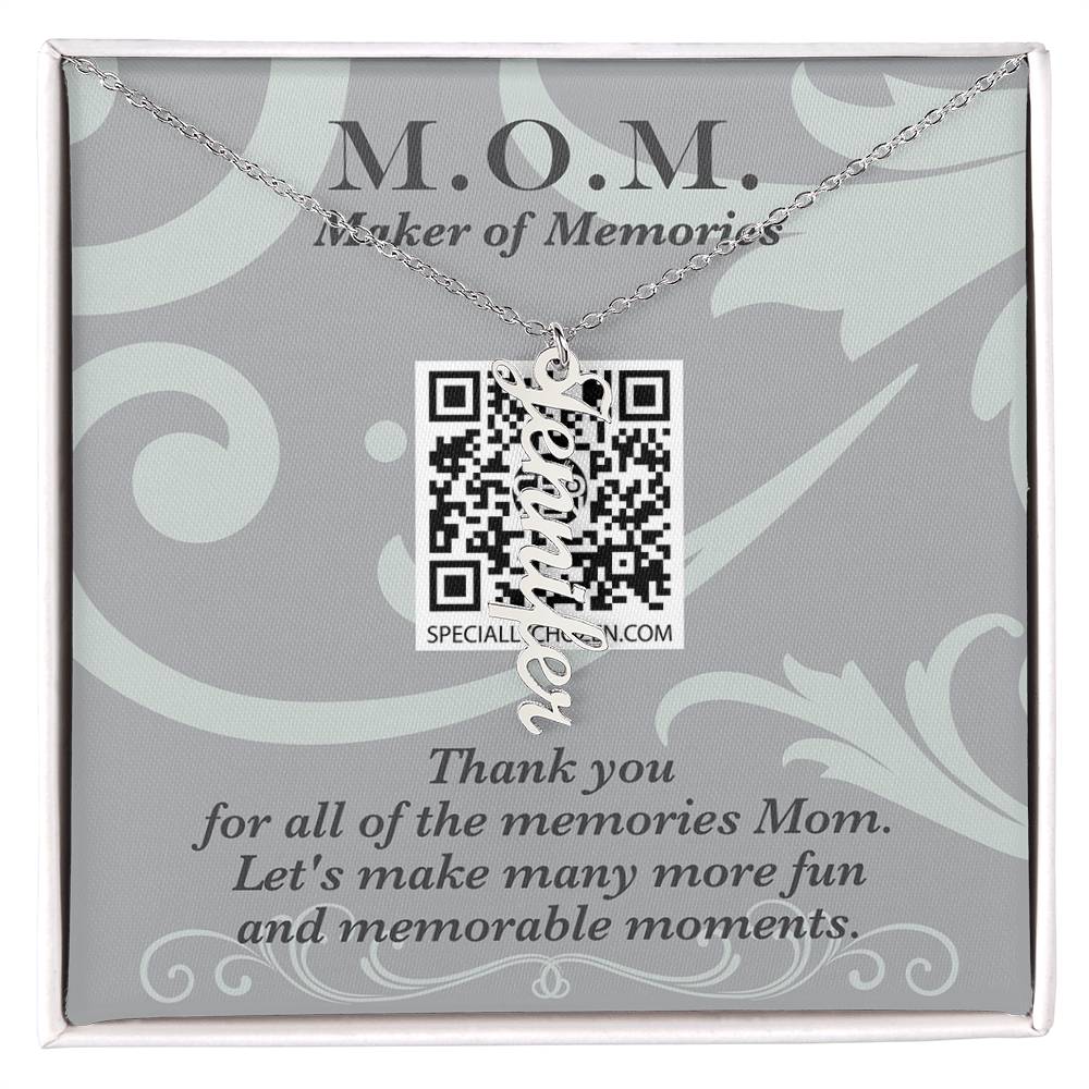 MOM | Multi Vertical Name Necklace