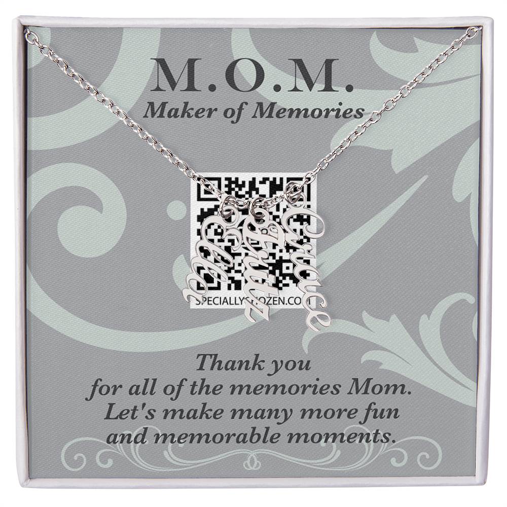 MOM | Multi Vertical Name Necklace