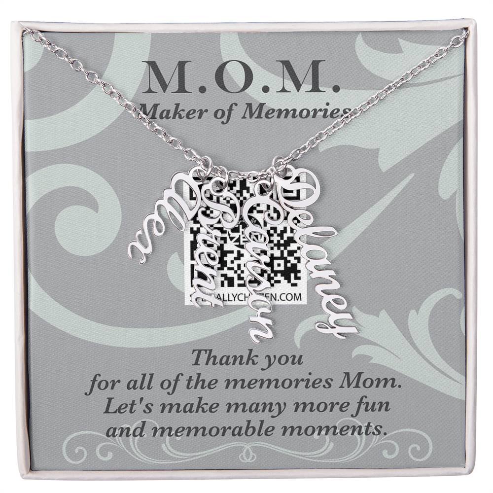 MOM | Multi Vertical Name Necklace