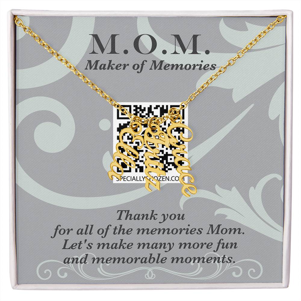 MOM | Multi Vertical Name Necklace