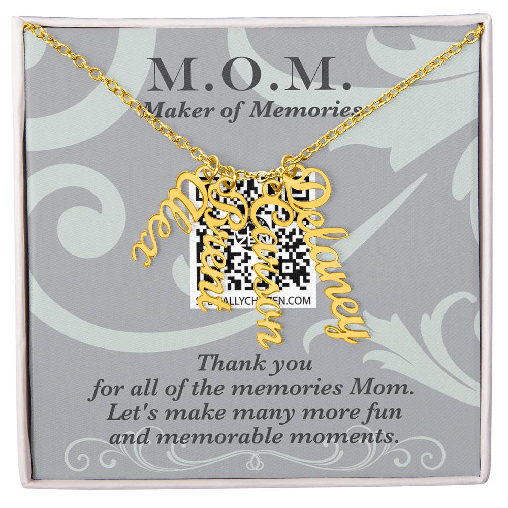 MOM | Multi Vertical Name Necklace