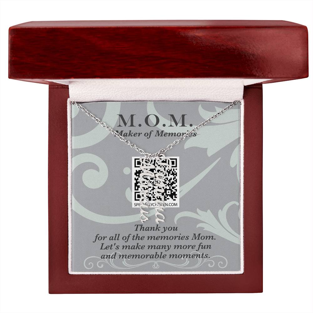 MOM | Multi Vertical Name Necklace