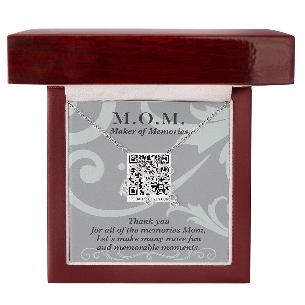 MOM | Multi Vertical Name Necklace