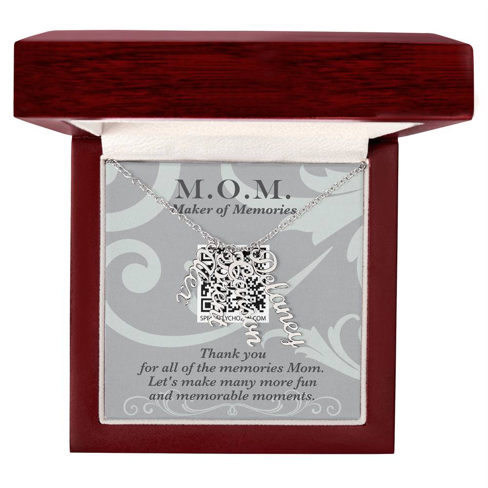 MOM | Multi Vertical Name Necklace