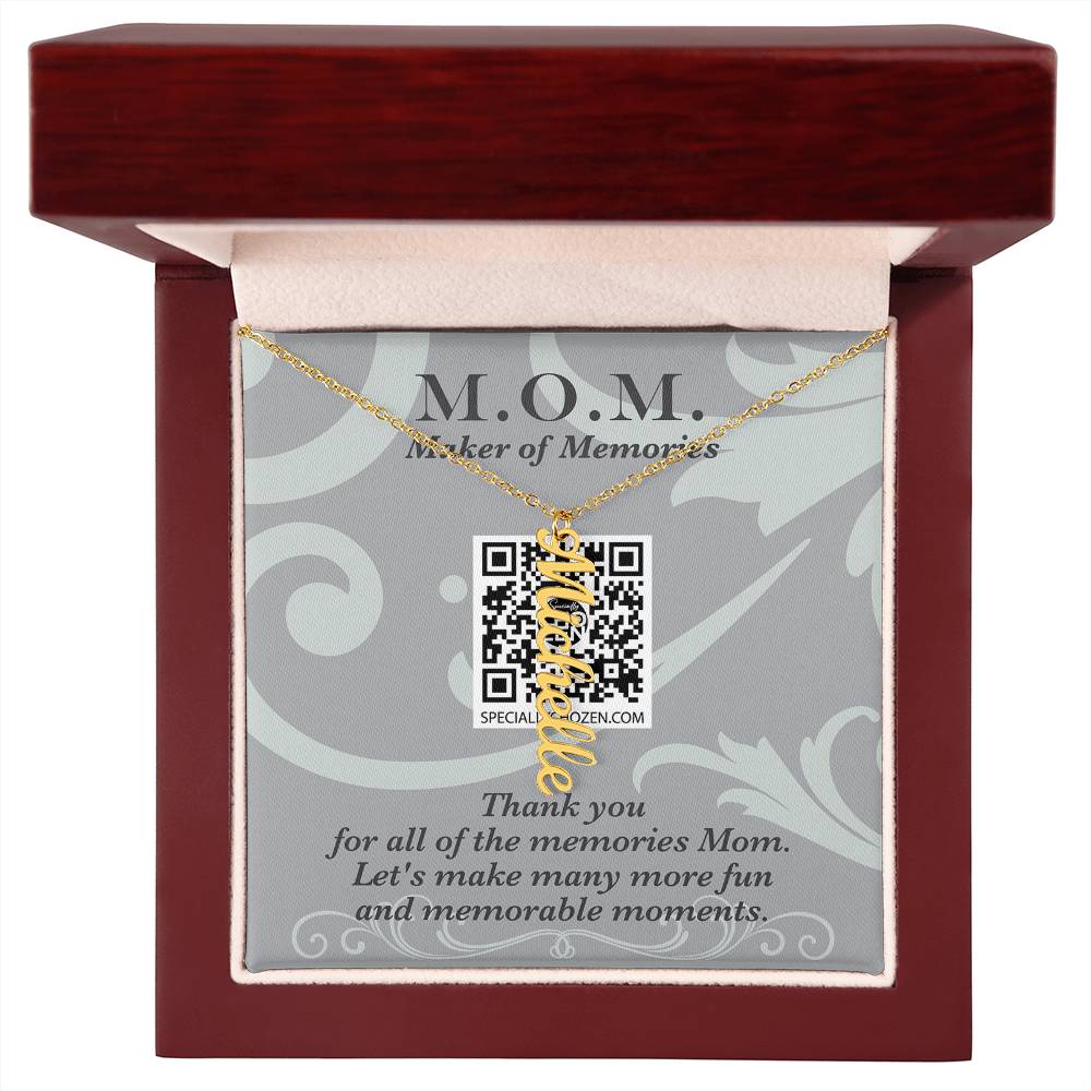 MOM | Multi Vertical Name Necklace