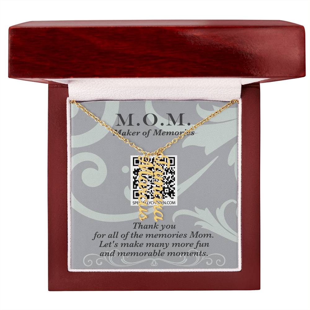 MOM | Multi Vertical Name Necklace