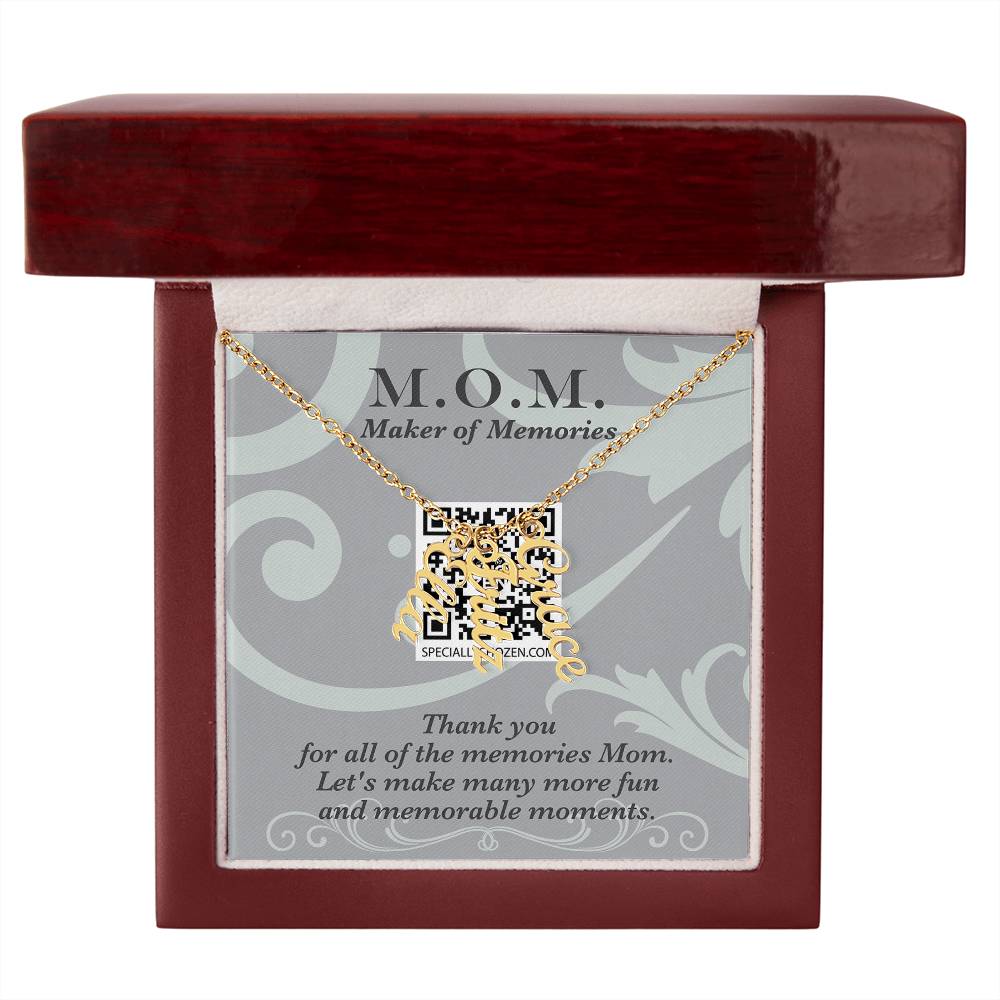 MOM | Multi Vertical Name Necklace