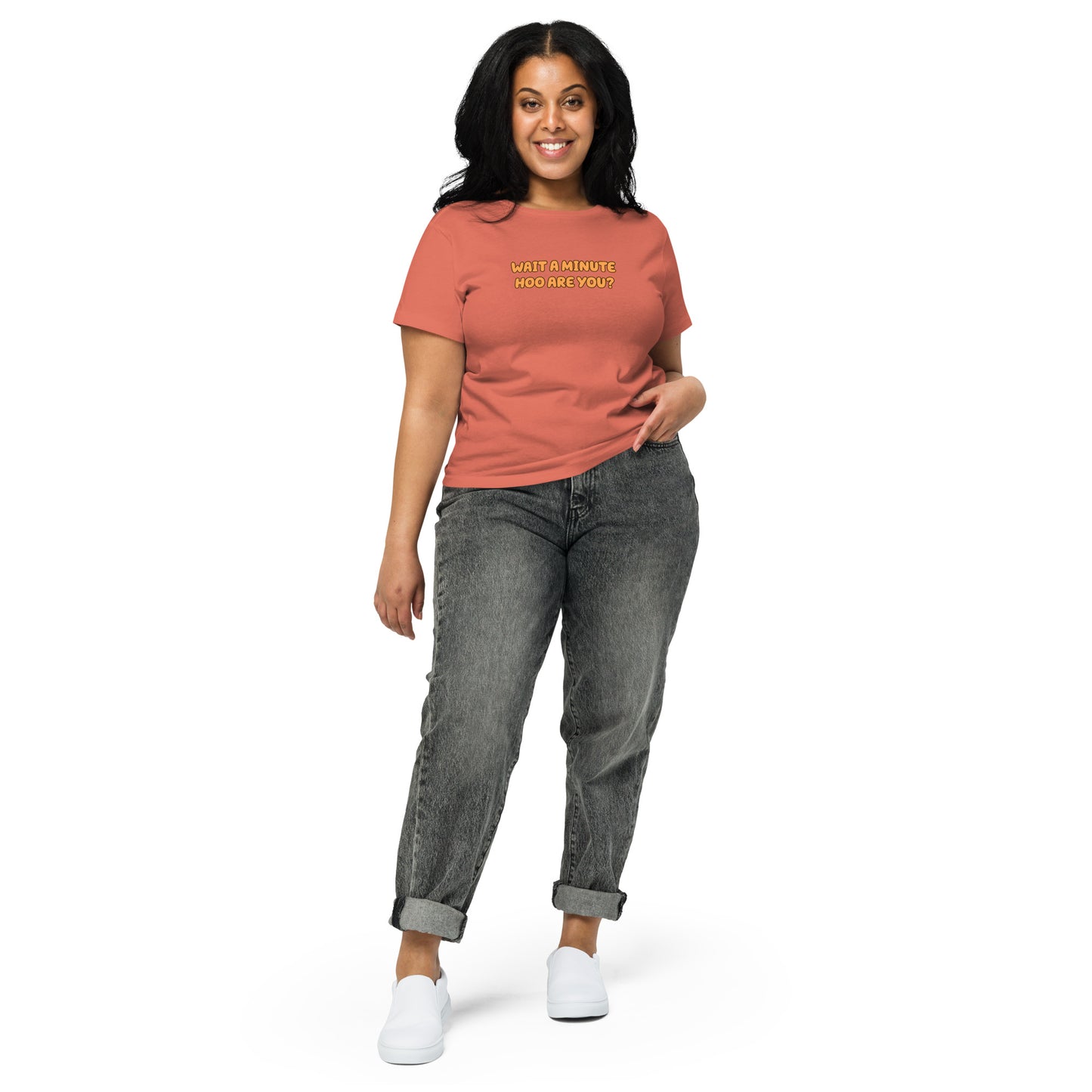 Wait a Minute Hoo are You? | CHOZEN X Cami High-waisted T-shirt