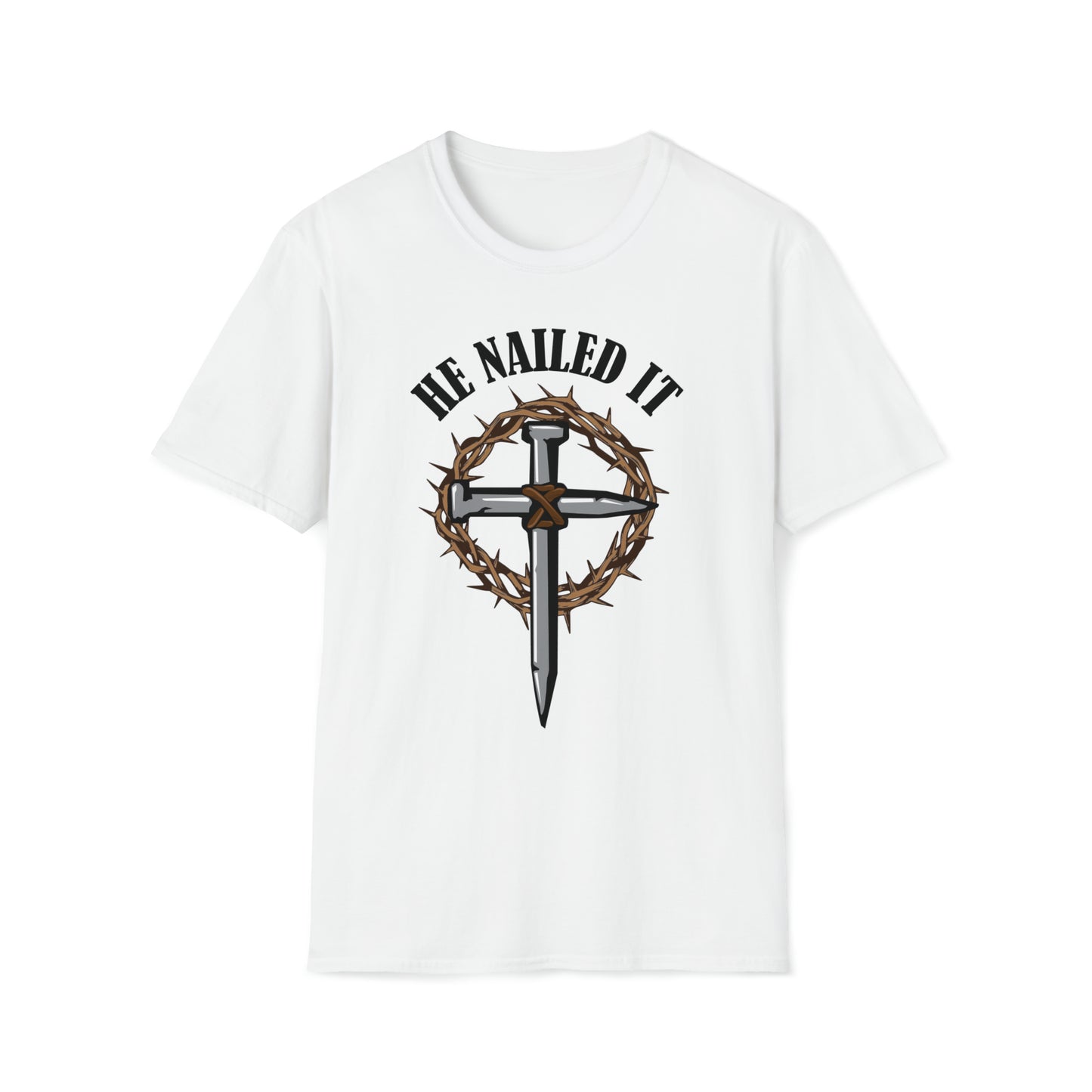 HE NAILED IT Black | Unisex Softstyle T-Shirt