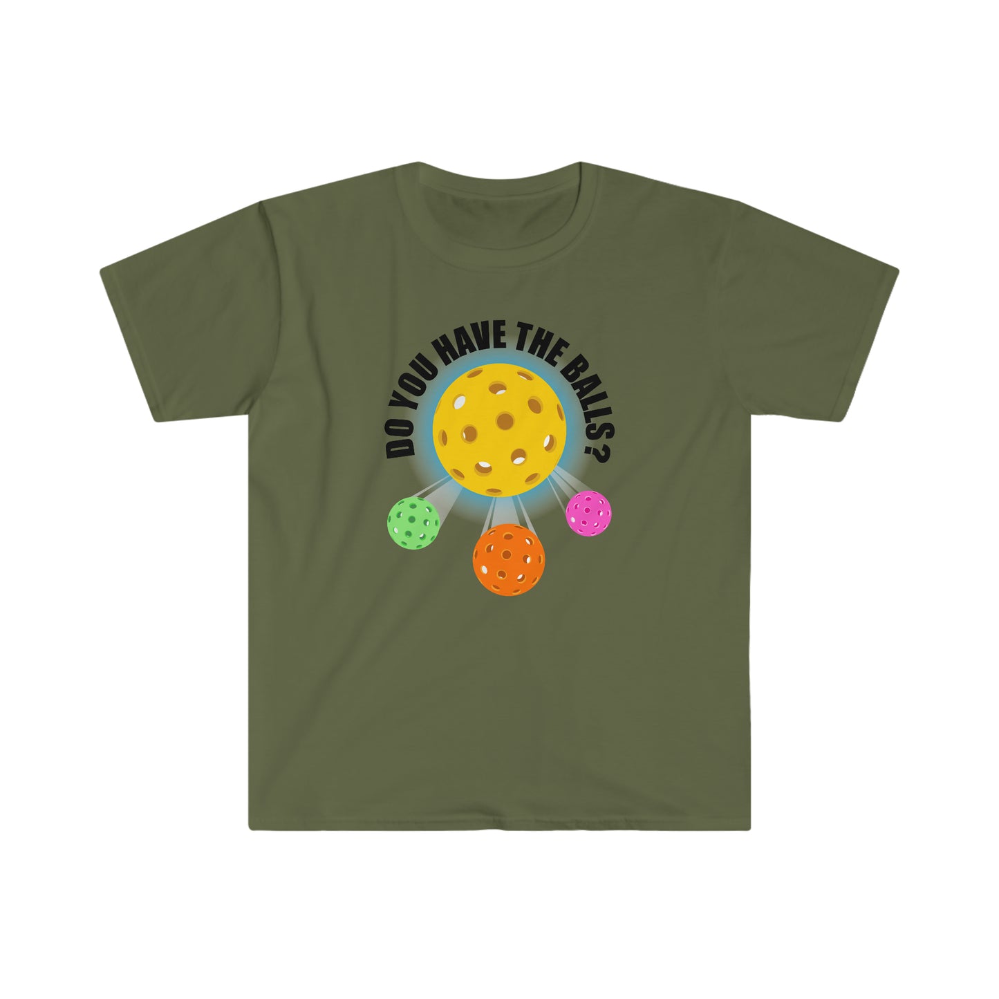 3D PICKLEBALLS Unisex Softstyle T-Shirt