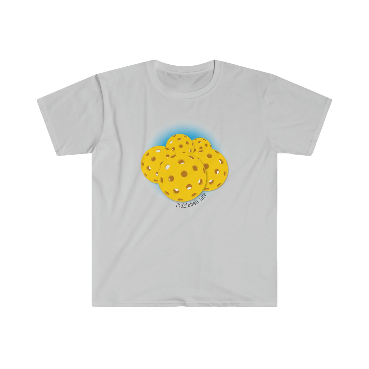 YELLOW PICKLEBALL LIFE Unisex Softstyle T-Shirt
