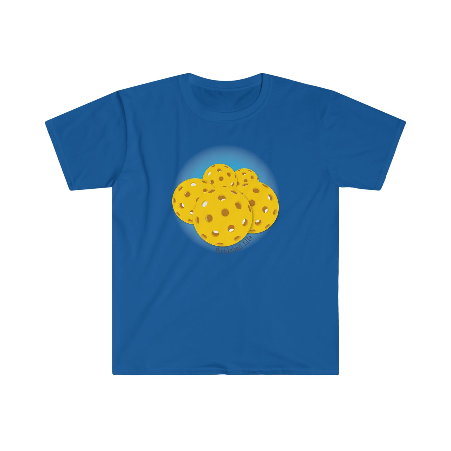 YELLOW PICKLEBALL LIFE Unisex Softstyle T-Shirt