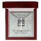 DAD | Personalized Steel Cross Necklace on Cuban Chain