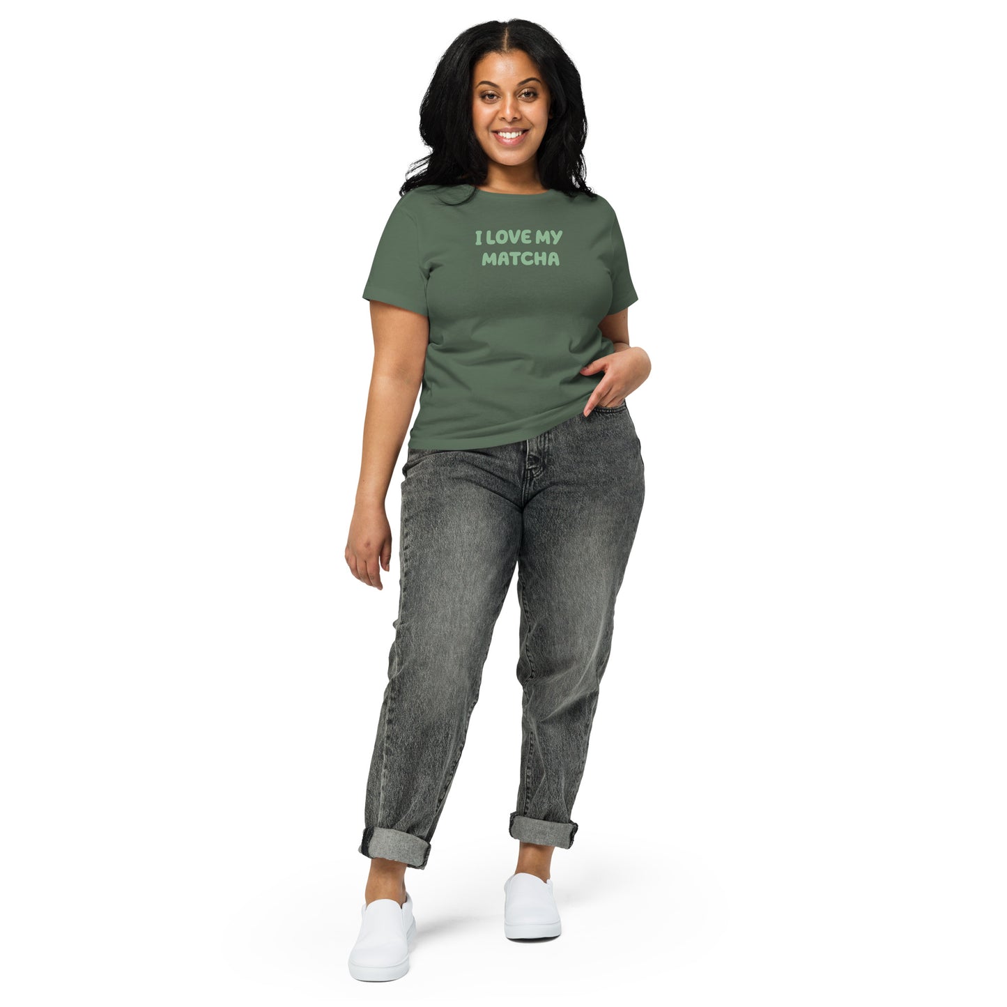 I Love My Matcha | High-waisted T-shirt